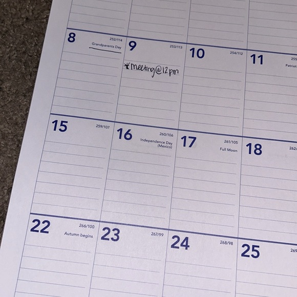 2024 Wall/Desk Calendar Size Medium - At A Glance - Picture 3 of 4